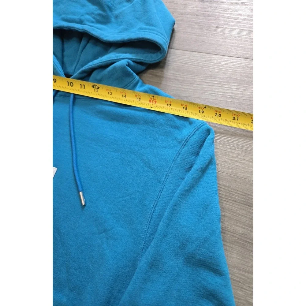 Nike Air Jordan Essential Flight Fleece Pullover Hoodie Cyber Teal Size Small